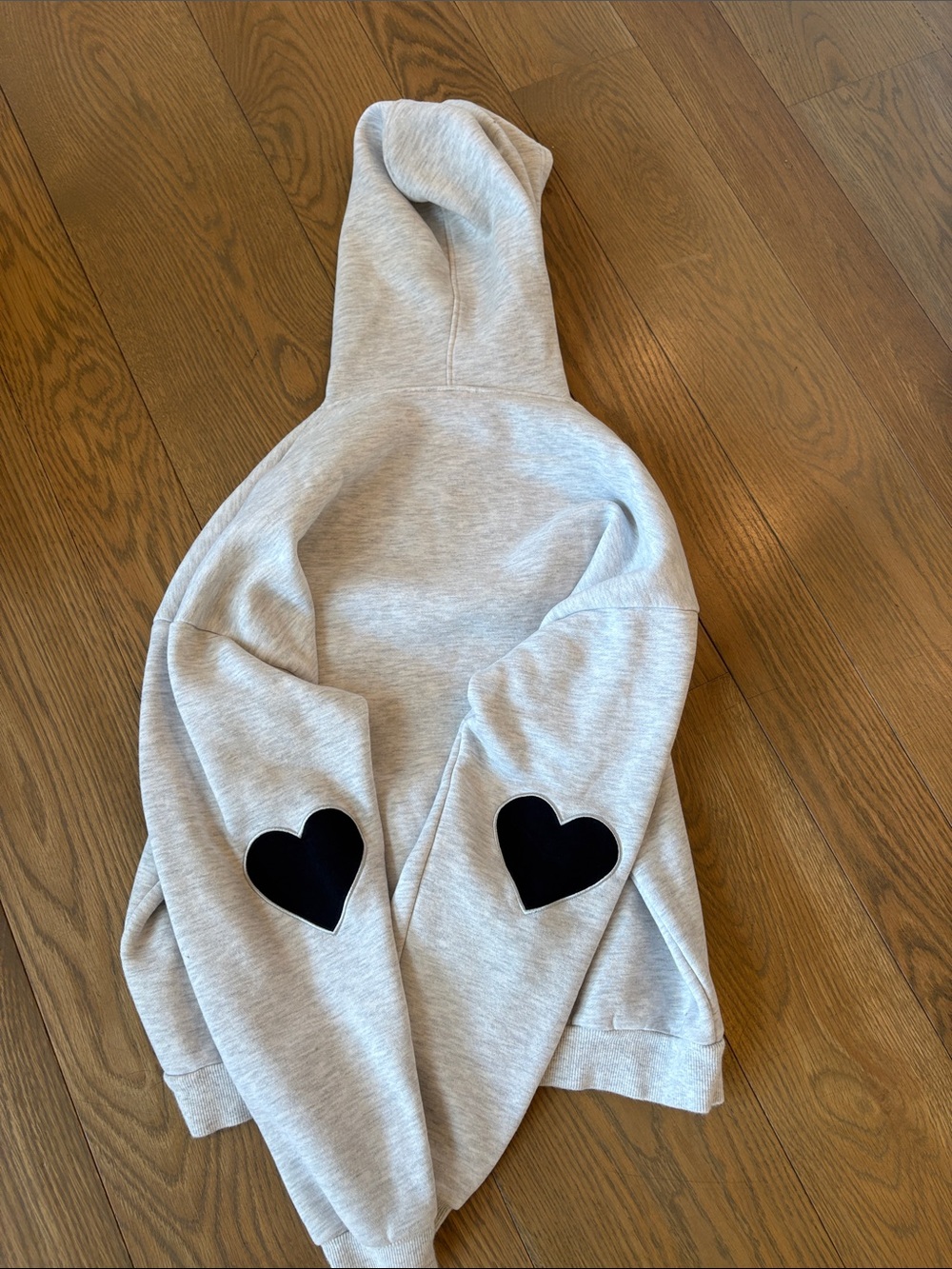 Edikted Heather Gray Hoodie- XS - Picture 6 of 6